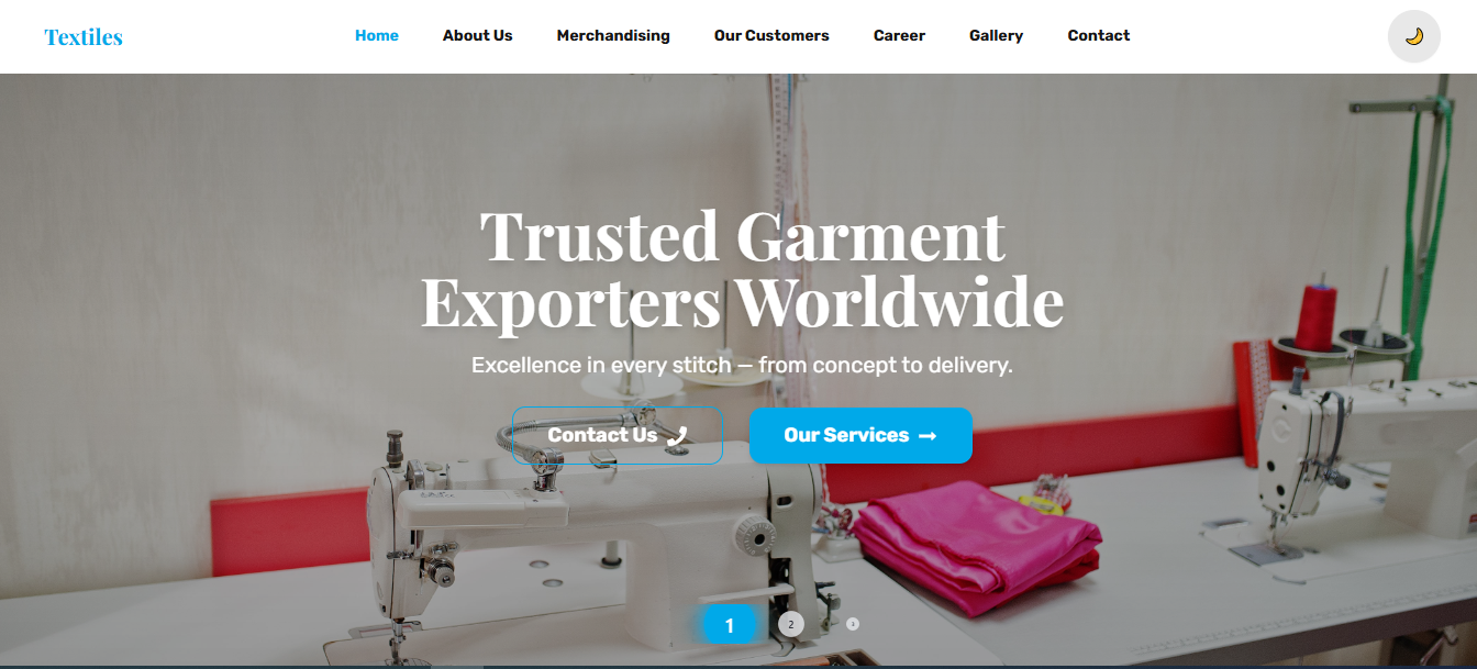 Textiles - Next.js Template